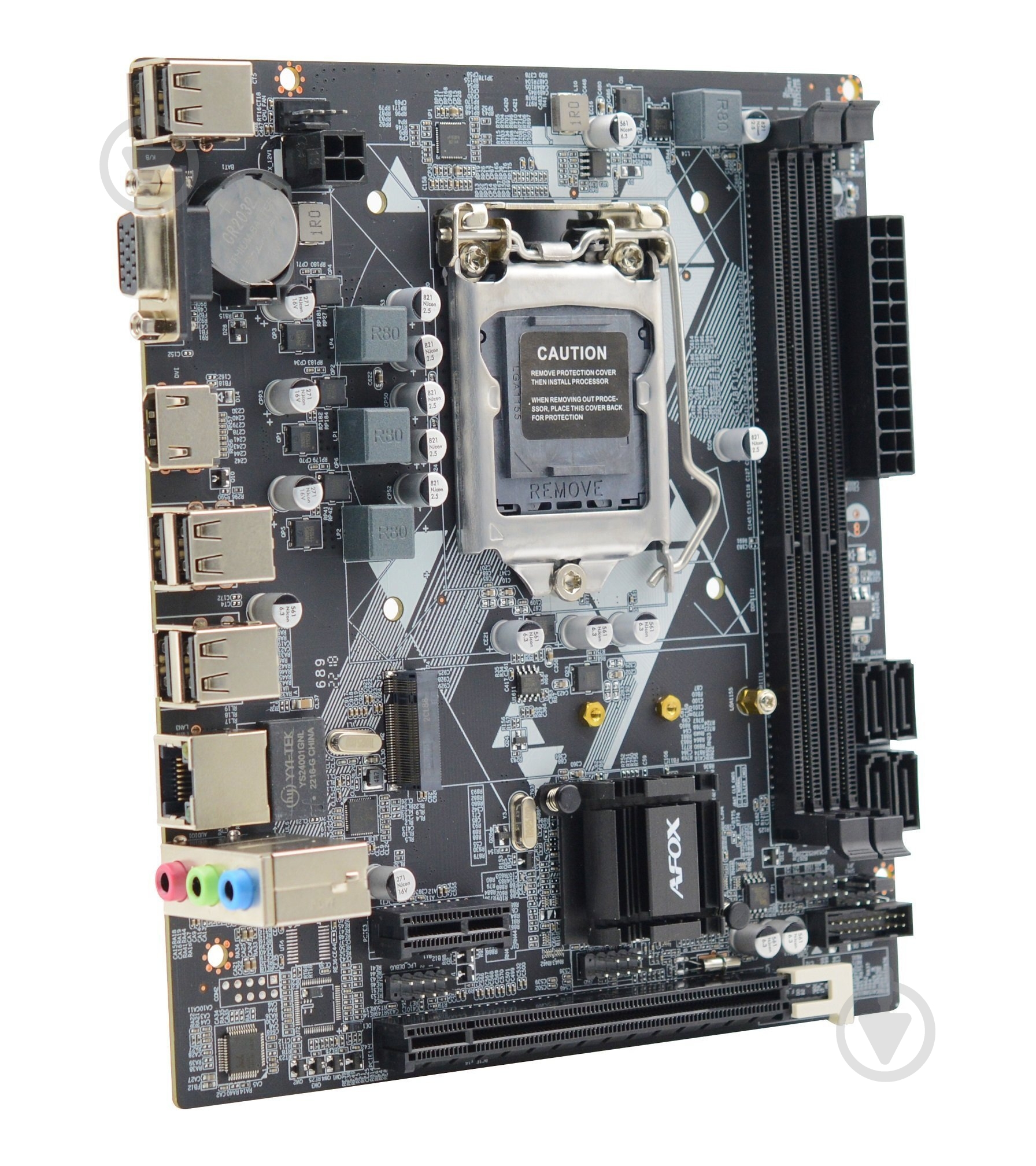 Материнская плата AFOX IH61-MA2-V4 (Socket 1155, Intel H61, micro ATX) - фото 2