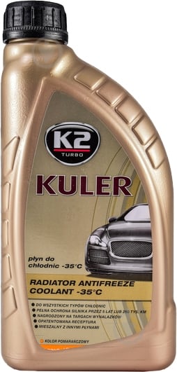 Антифриз K2 Kuler -35 T201P G11 готовый 1 л оранжевый (435300) - фото 1