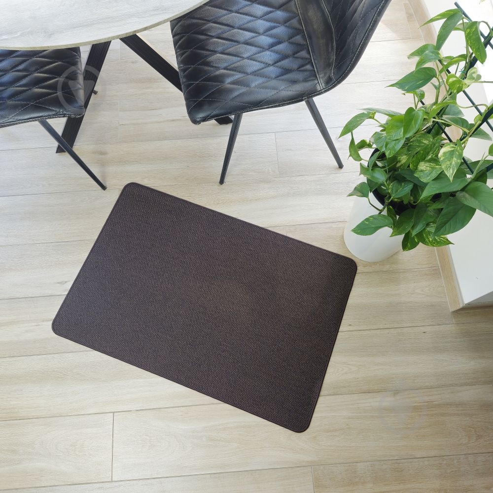 Коврик Dariana TWIST коричневый 60х90 см - фото 5