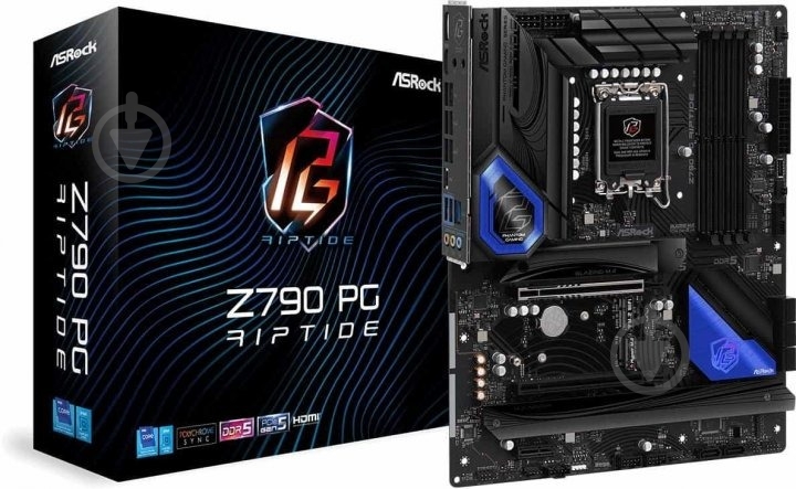 Материнская плата ASRock Z790 PG RIPTIDE (Socket 1700, Intel Z790, ATX) - фото 2 Материнская плата ASRock Z790 PG RIPTIDE (Socket 1700, Intel Z790, ATX) - фото 2