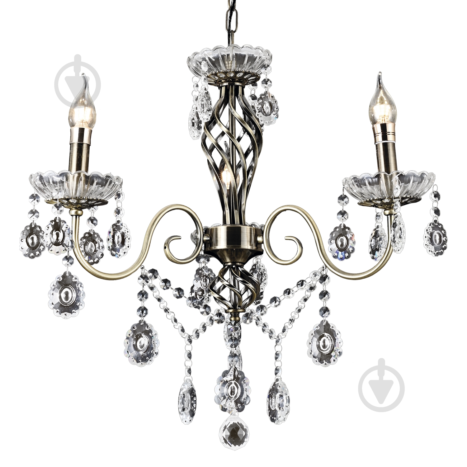 Люстра Victoria Lighting 3x40 Вт E14 бронза Candice/SP3 - фото 1