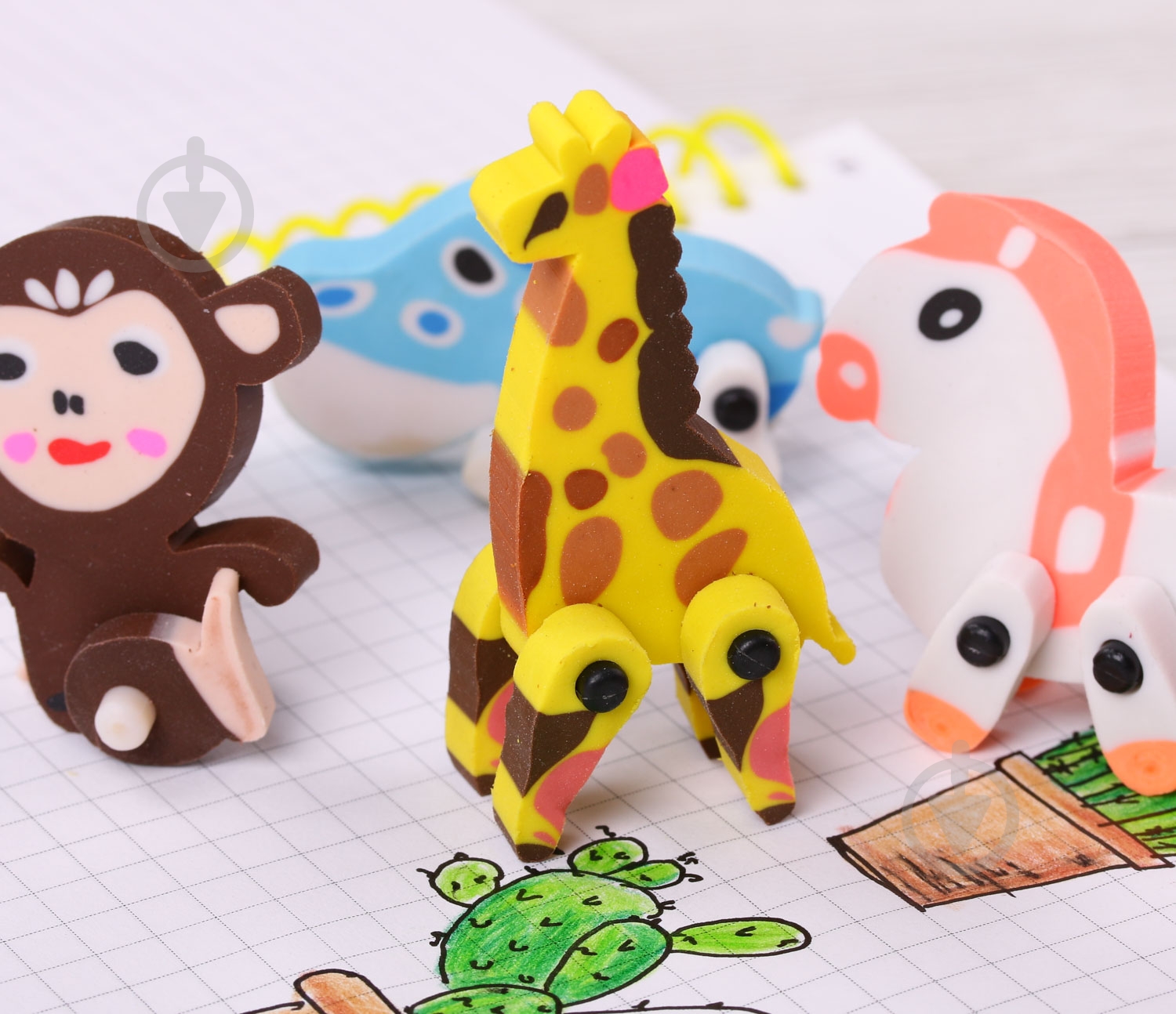 Ластик Зверушки Крокодил - фото 4 Ластик Зверушки Крокодил - фото 4