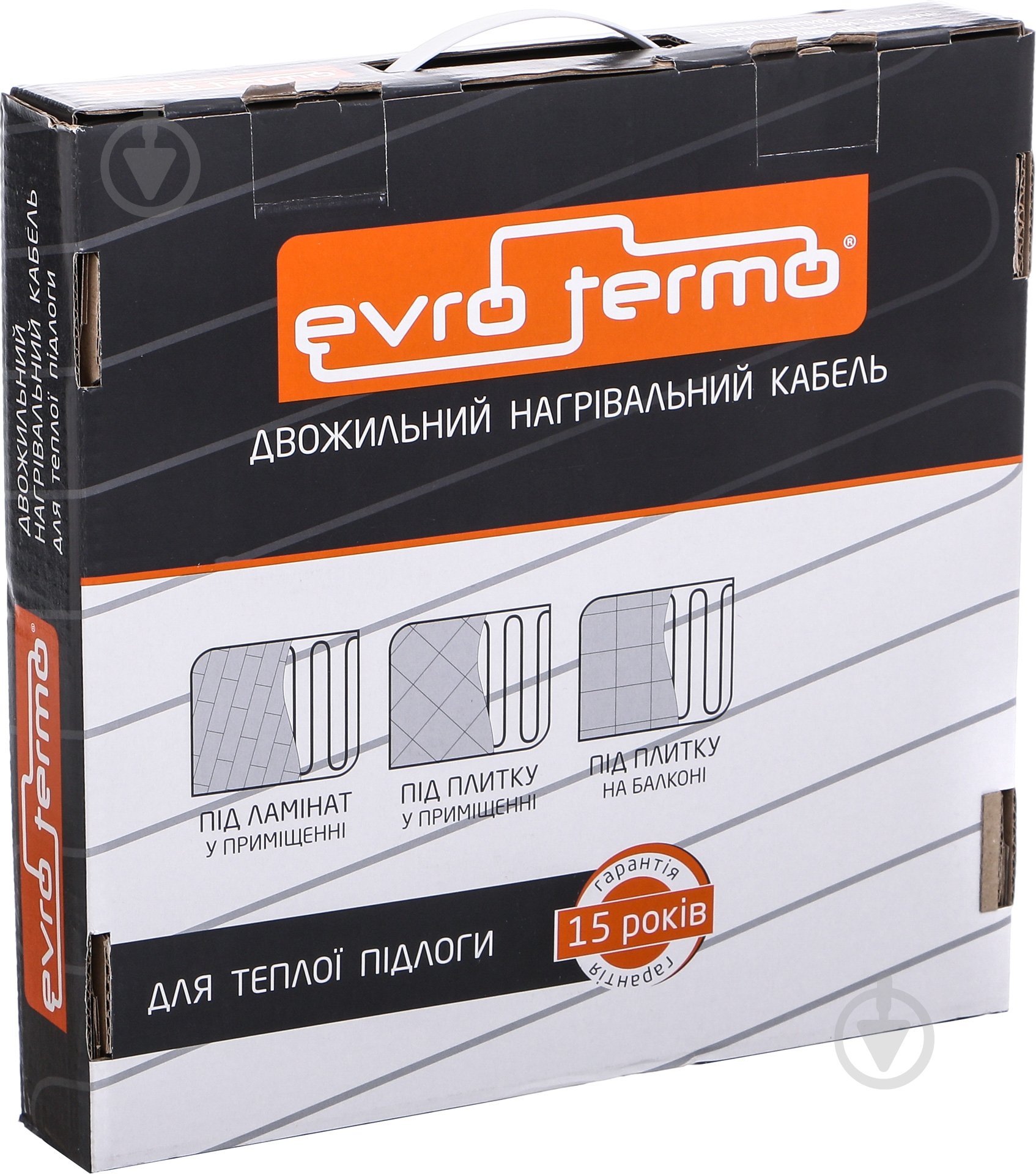 Нагрівальний кабель Evro-Termo 15, 9,6–16 кв.м - фото 5