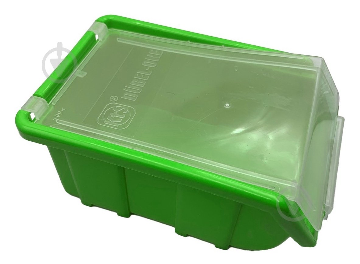 Ємність з кришкою 17х11х7,5 см зелена - фото 1 Ємність з кришкою 17х11х7,5 см зелена - фото 1
