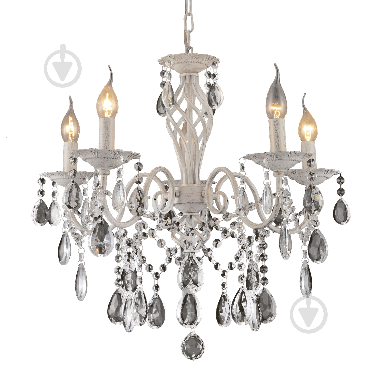 Люстра Victoria Lighting 5x40 Вт E14 белый Barbara/SP5 - фото 1 Люстра Victoria Lighting 5x40 Вт E14 белый Barbara/SP5 - фото 1