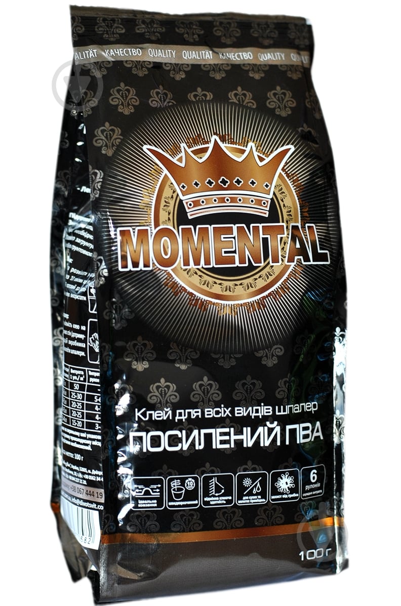 Клей для обоев Дивоцвет MOMENTAL BLACK 100 г - фото 1