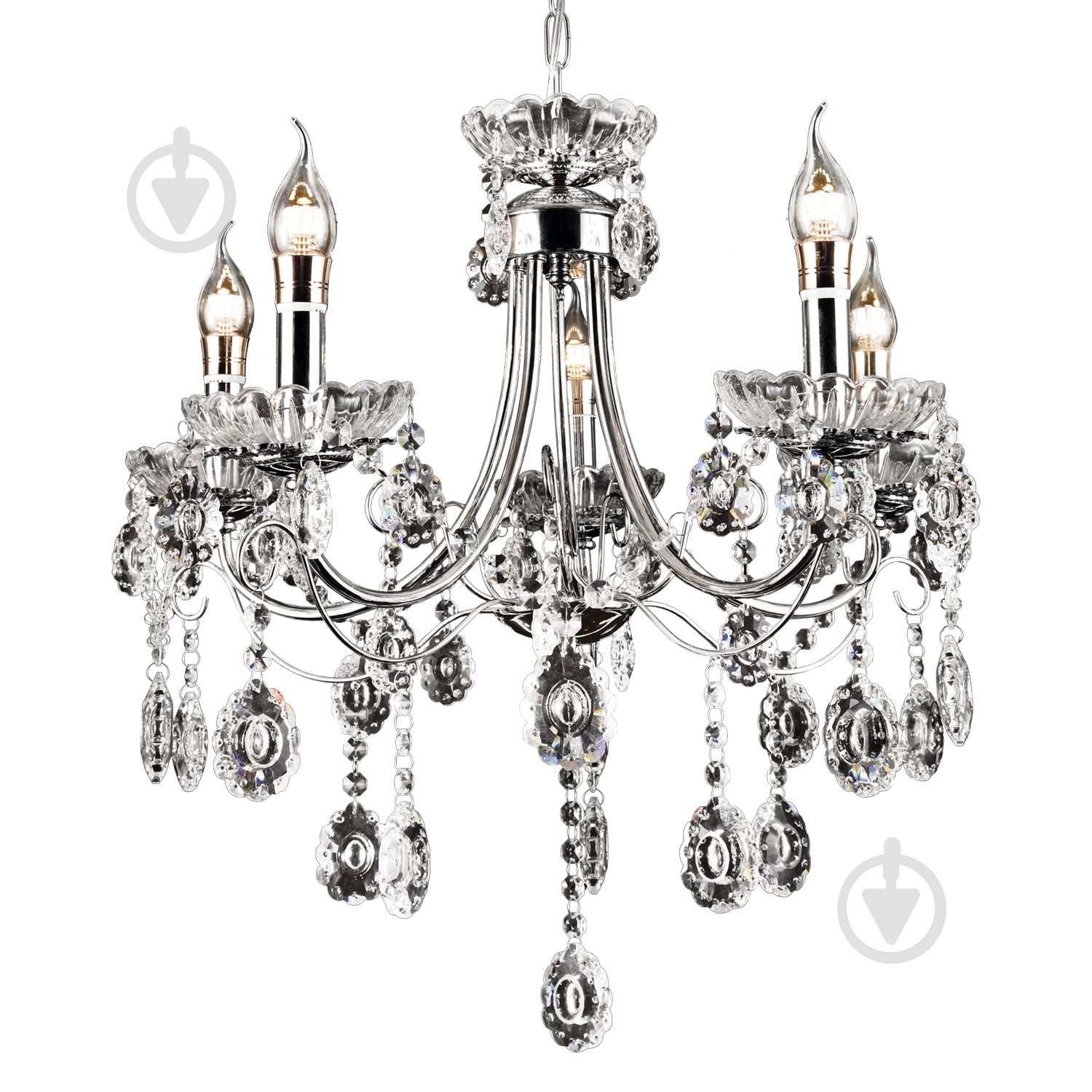 Люстра Victoria Lighting 5x40 Вт E14 хром Astrid/SP5 - фото 1 Люстра Victoria Lighting 5x40 Вт E14 хром Astrid/SP5 - фото 1