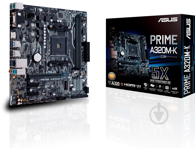 Материнская плата Asus 90MB0TV0-M0EAY0 (Socket AM4, AMD A320, micro ATX) - фото 6