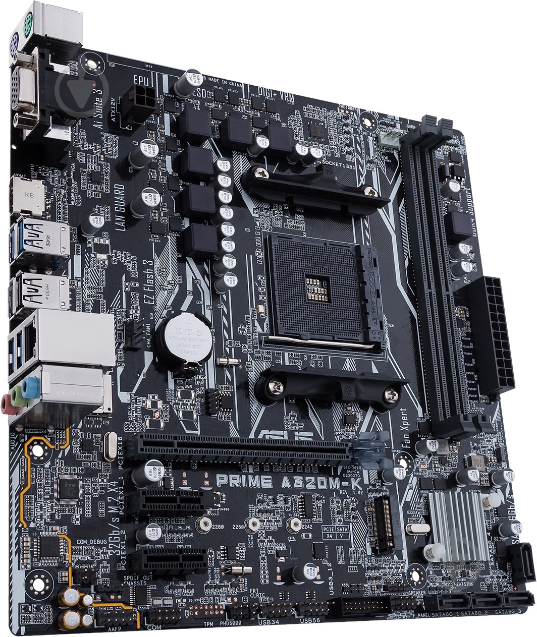 Материнская плата Asus 90MB0TV0-M0EAY0 (Socket AM4, AMD A320, micro ATX) - фото 3