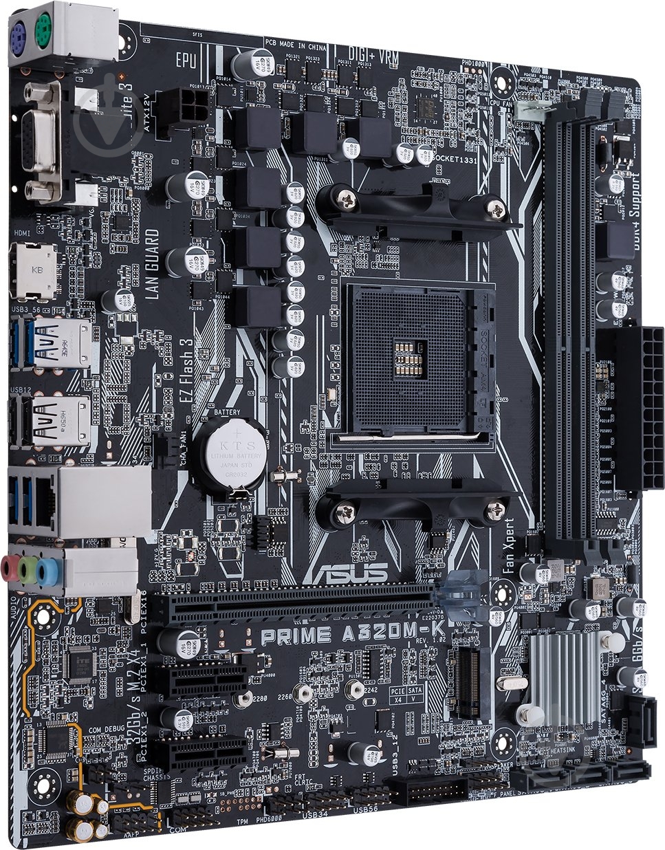 Материнская плата Asus 90MB0TV0-M0EAY0 (Socket AM4, AMD A320, micro ATX) - фото 2