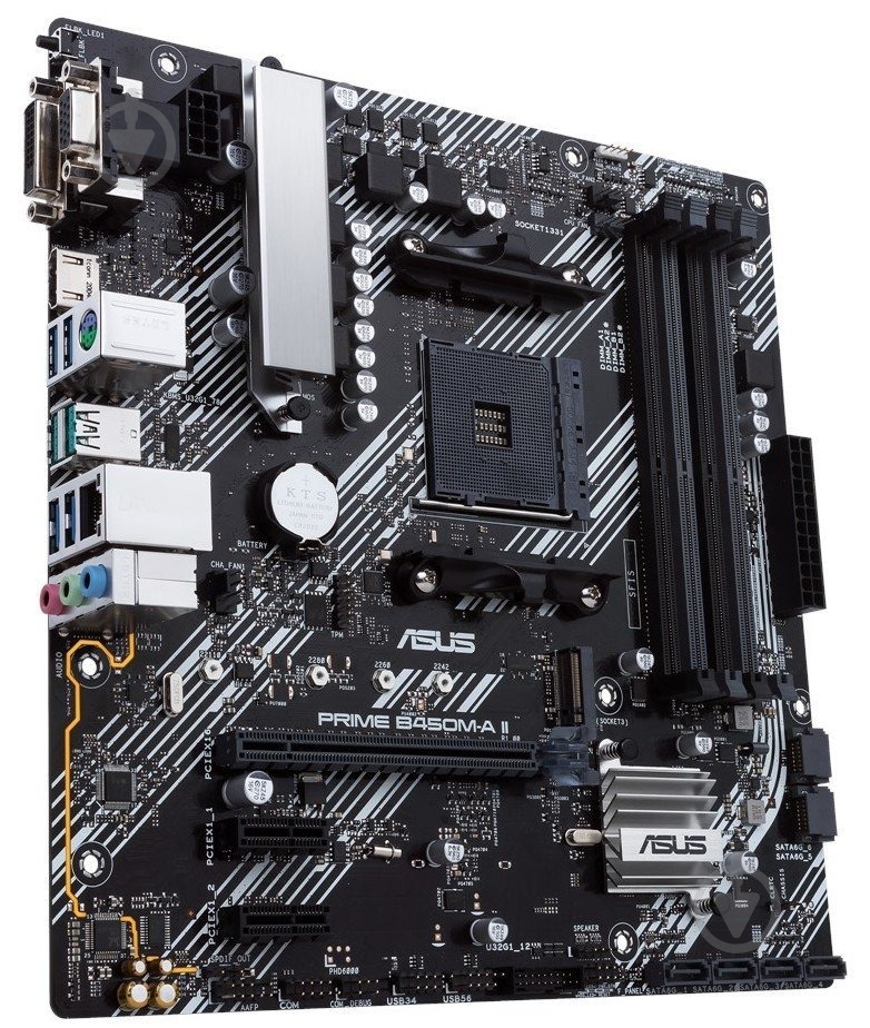Материнська плата Asus 90MB15Z0-M0EAY0 (Socket AM4, AMD B450, micro ATX) - фото 2 Материнська плата Asus 90MB15Z0-M0EAY0 (Socket AM4, AMD B450, micro ATX) - фото 2