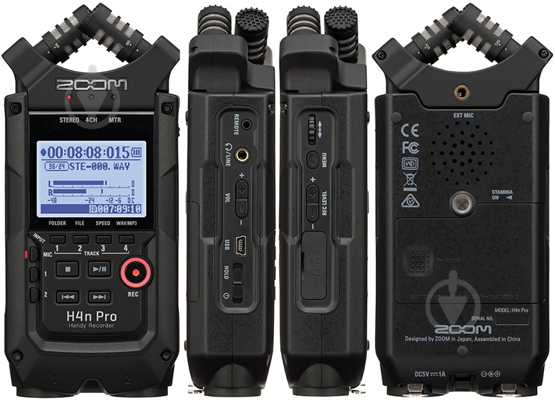 Диктофон Цифровой ZOOM H4n PRO BLK (286071) - фото 16