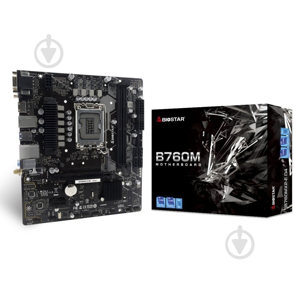 Материнская плата Biostar B760MX2-E D4 (Socket 1700, Intel B760, micro ATX) - фото 4 Материнская плата Biostar B760MX2-E D4 (Socket 1700, Intel B760, micro ATX) - фото 4