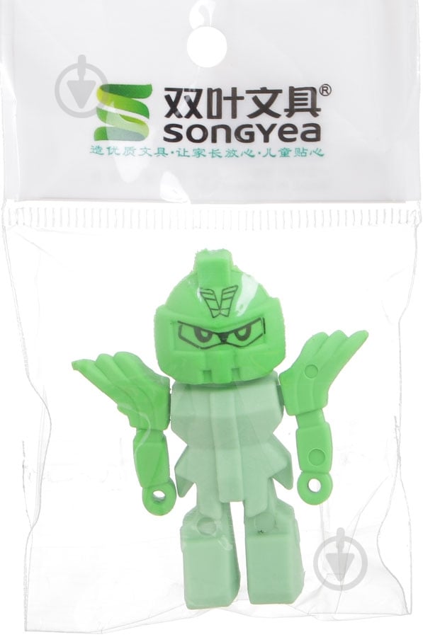 Ластик Робот зеленый - фото 3 Ластик Робот зеленый - фото 3