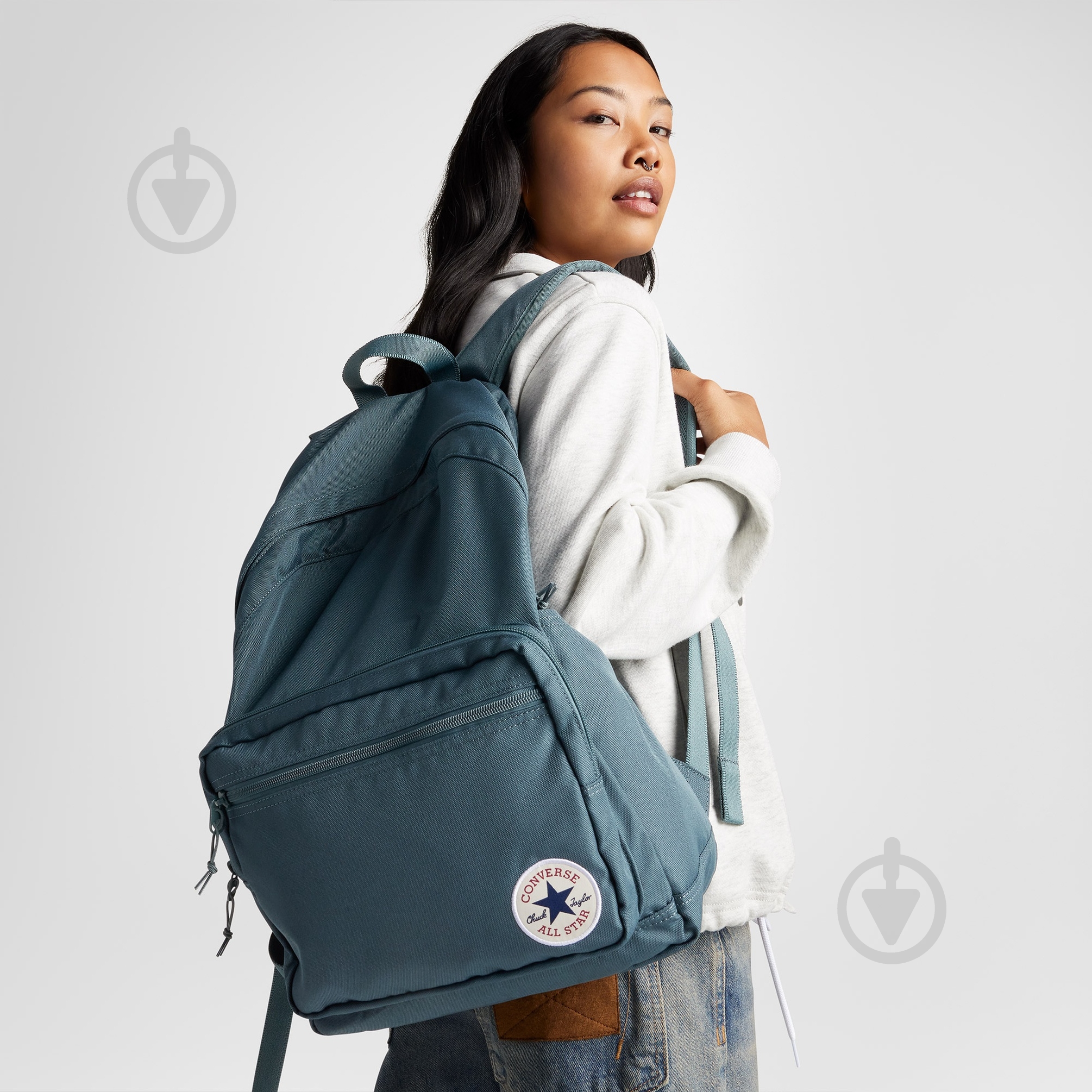 Рюкзак Converse GO 2 BACKPACK 10020533-384 24 л зеленый - фото 7