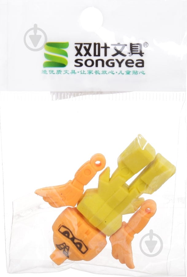 Ластик Робот желтый - фото 3 Ластик Робот желтый - фото 3