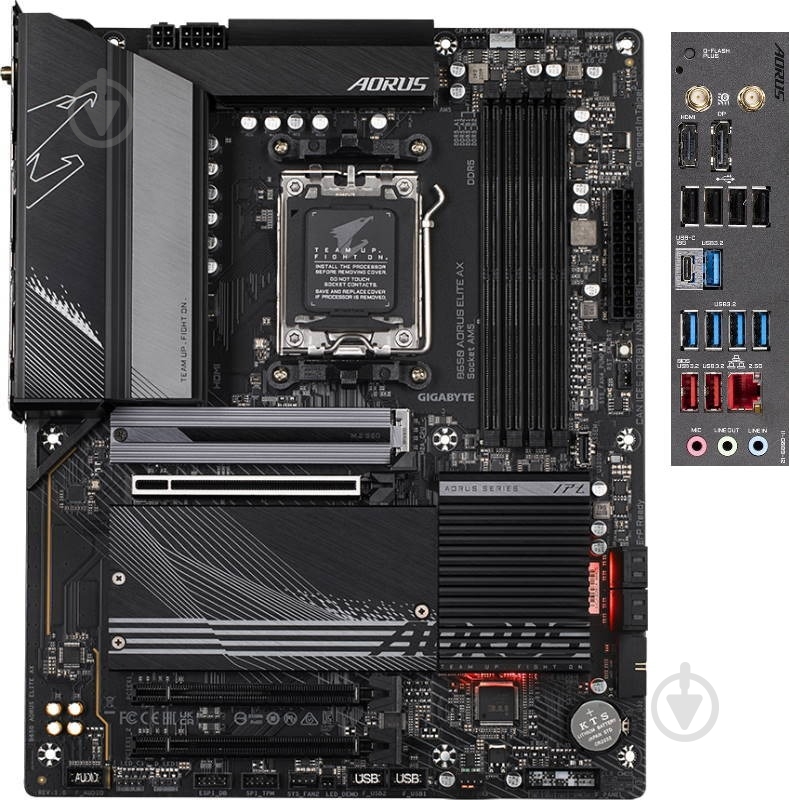 Материнская плата Gigabyte B650 AORUS ELITE AX (Socket AM5, AMD B650, ATX) - фото 3 Материнская плата Gigabyte B650 AORUS ELITE AX (Socket AM5, AMD B650, ATX) - фото 3