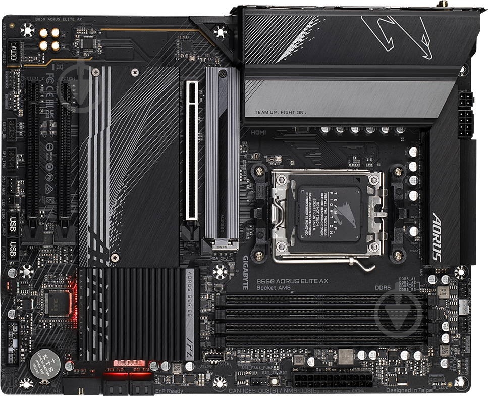 Материнская плата Gigabyte B650 AORUS ELITE AX (Socket AM5, AMD B650, ATX) - фото 4 Материнская плата Gigabyte B650 AORUS ELITE AX (Socket AM5, AMD B650, ATX) - фото 4