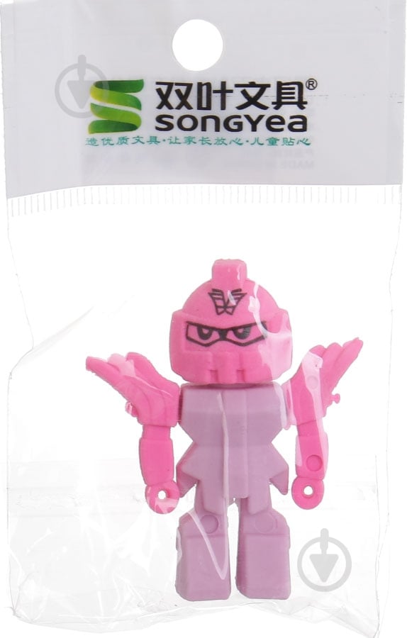 Ластик Робот розовый - фото 2 Ластик Робот розовый - фото 2