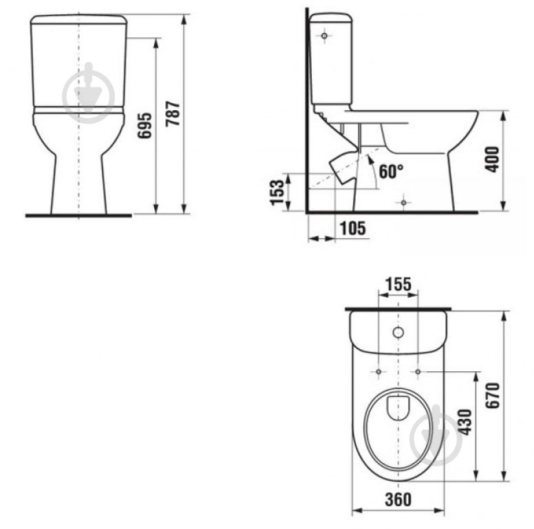 Унітаз Jika Olymp New H8226140002421 - фото 2