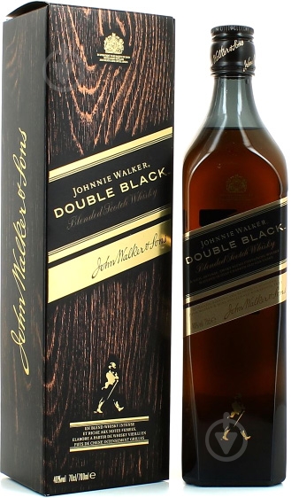 Виски Johnnie Walker Double Black 12 лет выдержки в подарочной упаковке 0,7 л - фото 1