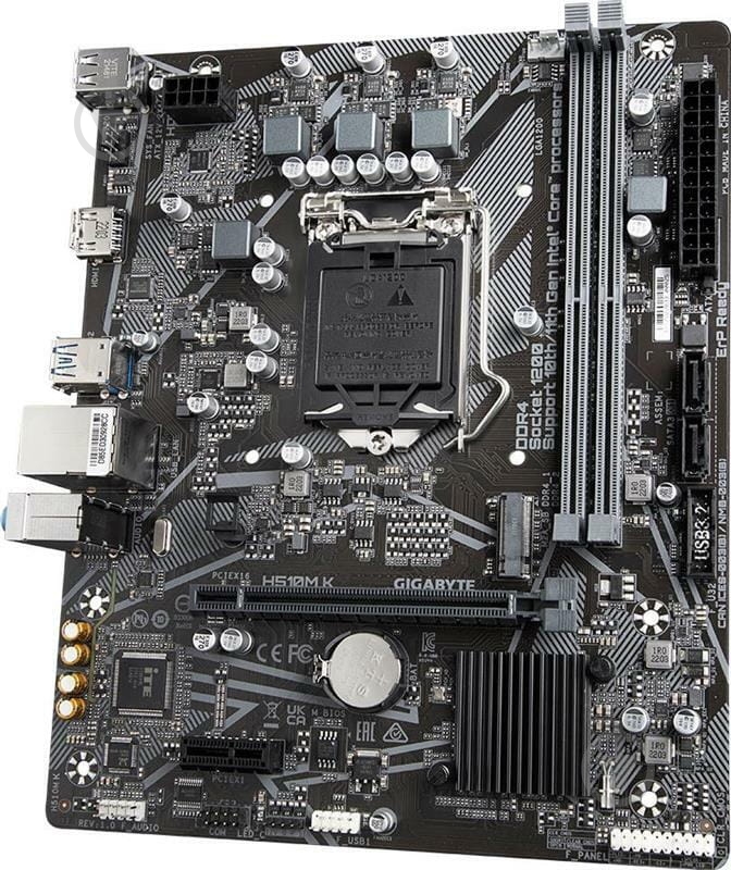 Материнская плата Gigabyte H510M K (Socket 1200, Intel H510, micro ATX) - фото 3