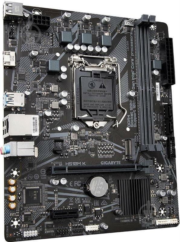 Материнская плата Gigabyte H510M K (Socket 1200, Intel H510, micro ATX) - фото 2