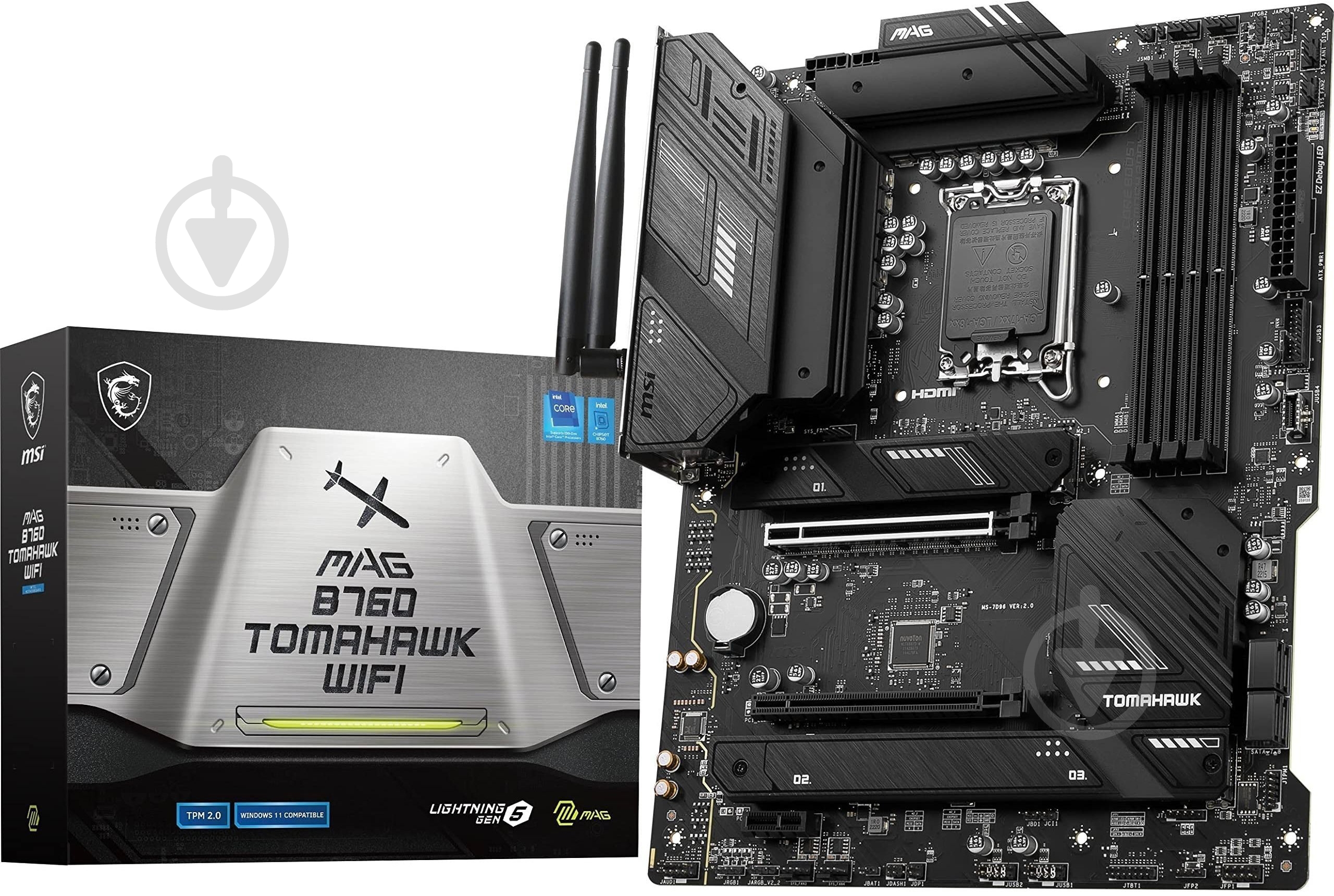 Материнская плата MSI 911-7D96-003 (Socket 1700, Intel B760, ATX) - фото 6 Материнская плата MSI 911-7D96-003 (Socket 1700, Intel B760, ATX) - фото 6