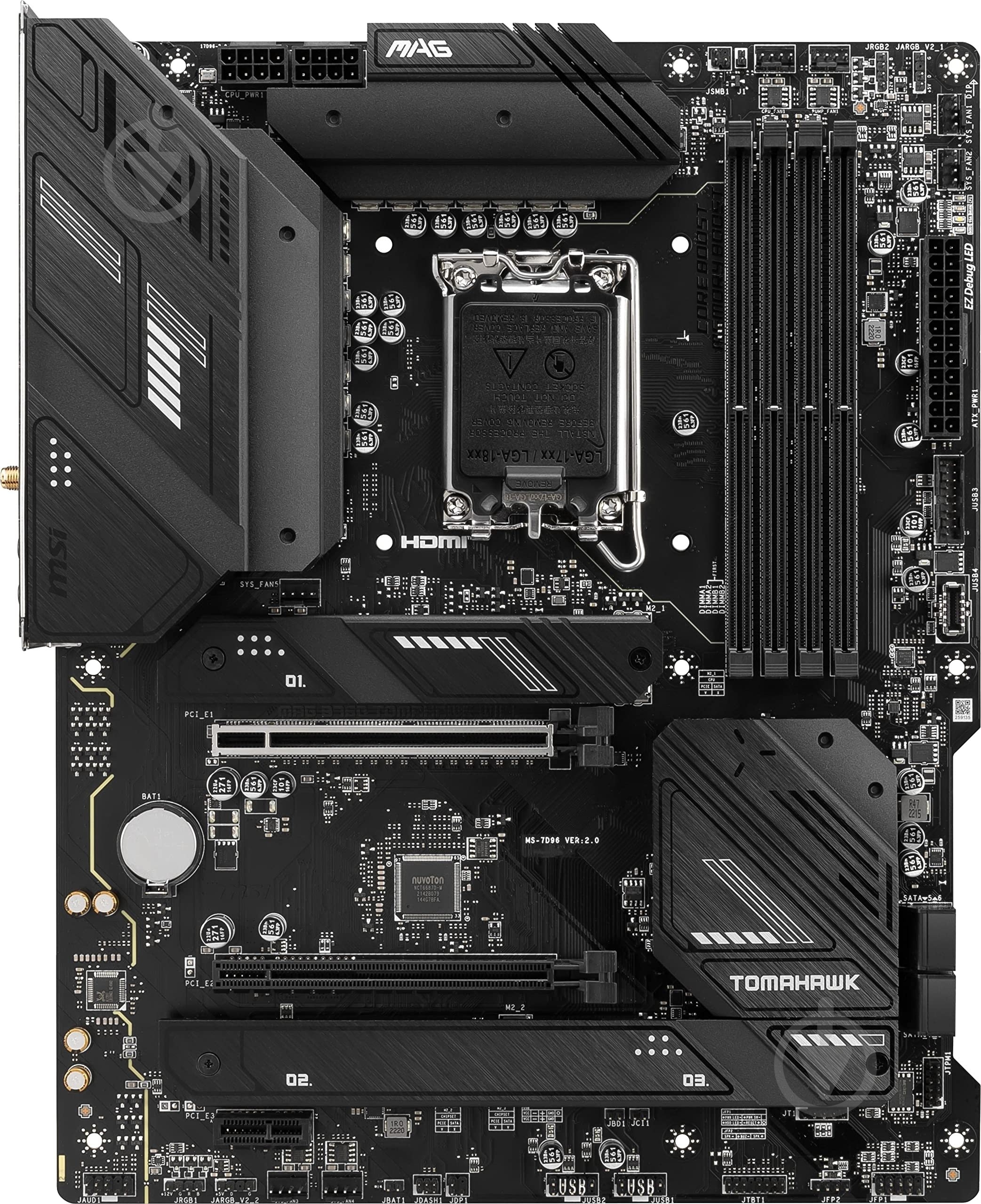 Материнская плата MSI 911-7D96-003 (Socket 1700, Intel B760, ATX) - фото 1 Материнская плата MSI 911-7D96-003 (Socket 1700, Intel B760, ATX) - фото 1