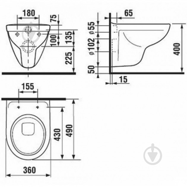 Унітаз підвісний Jika Lyra Plus H8233820000001 - фото 2 Унітаз підвісний Jika Lyra Plus H8233820000001 - фото 2