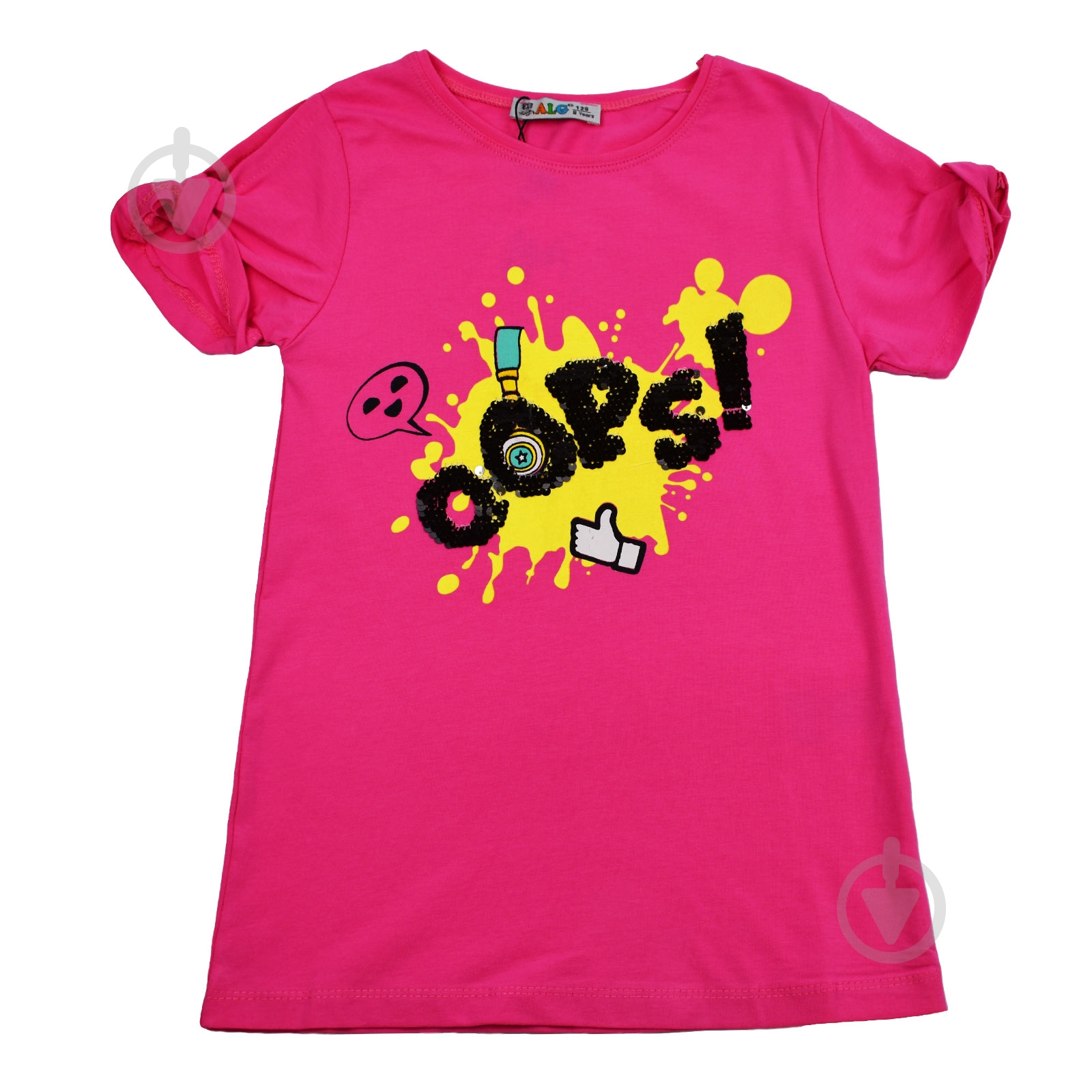 Футболка для девочки ALG OOPS! 720579 р.140 розовый - фото 1