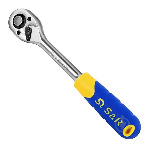 Тріскачка 1/2" 245 мм з реверсом CrV 45 зубців S&R 465045012 - фото 2 Тріскачка 1/2" 245 мм з реверсом CrV 45 зубців S&R 465045012 - фото 2