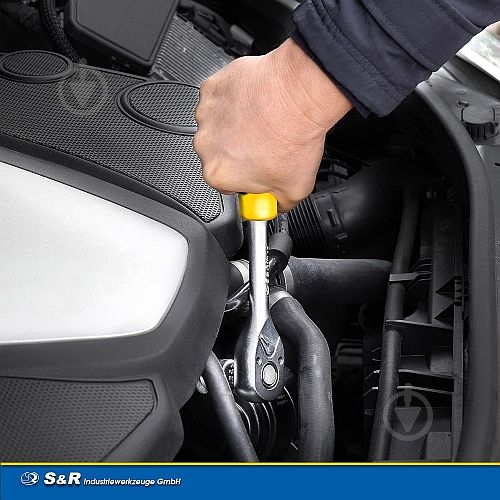 Тріскачка 1/2" 245 мм з реверсом CrV 45 зубців S&R 465045012 - фото 7 Тріскачка 1/2" 245 мм з реверсом CrV 45 зубців S&R 465045012 - фото 7