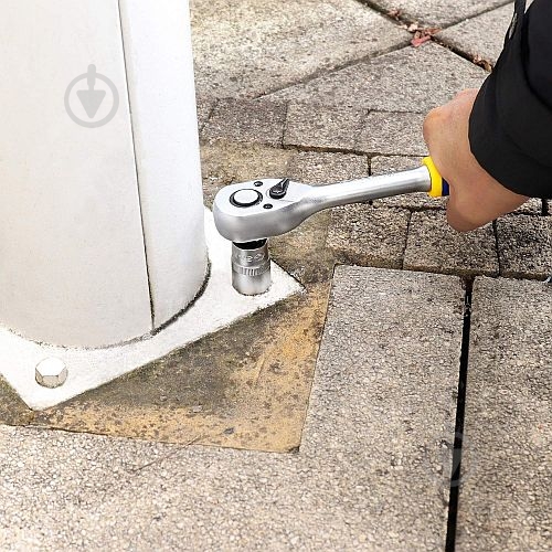 Тріскачка 1/2" 245 мм з реверсом CrV 45 зубців S&R 465045012 - фото 9 Тріскачка 1/2" 245 мм з реверсом CrV 45 зубців S&R 465045012 - фото 9