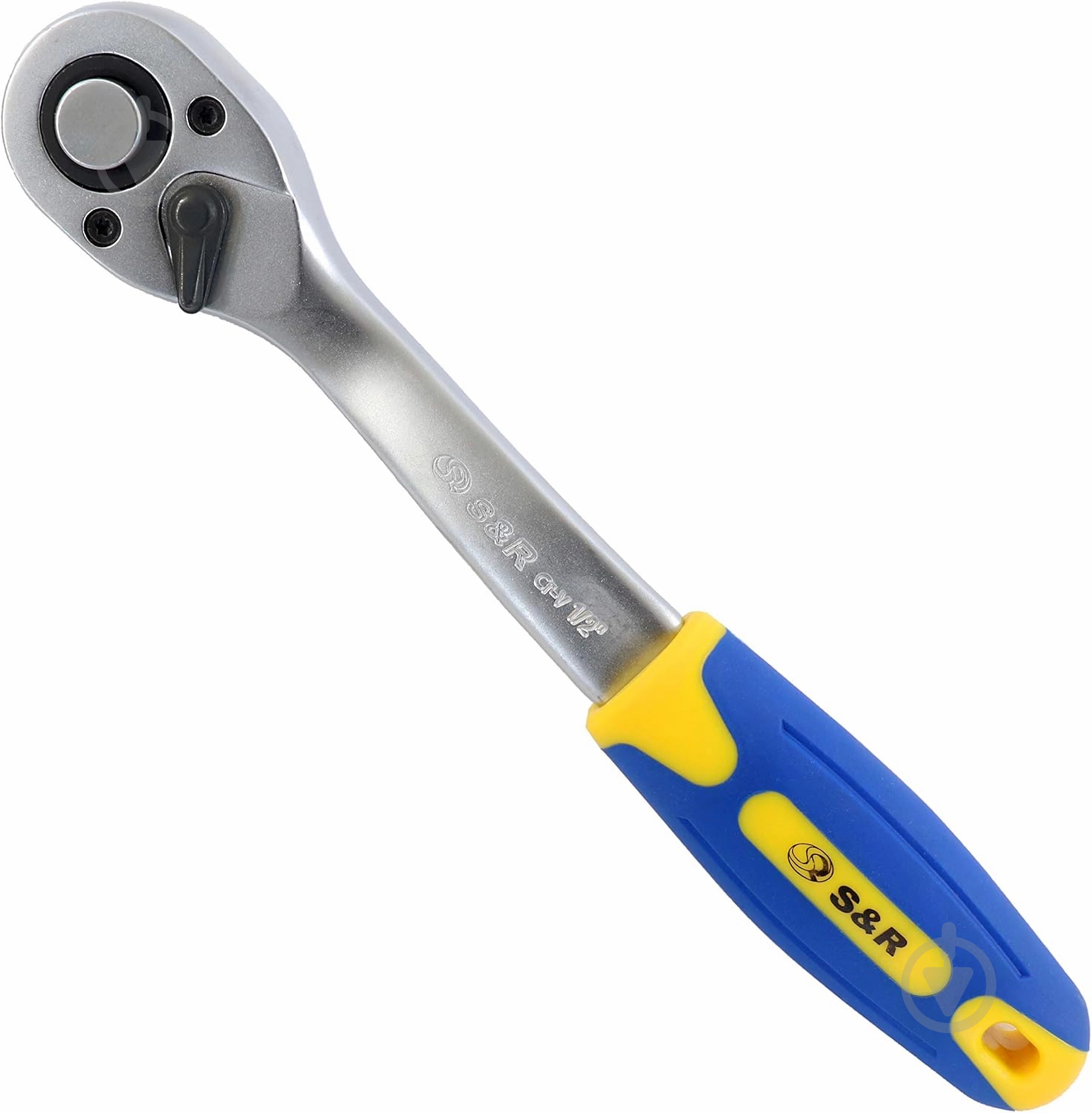 Тріскачка 1/2" 260 мм з реверсом CrV 45 зубців S&R 465145012 - фото 1