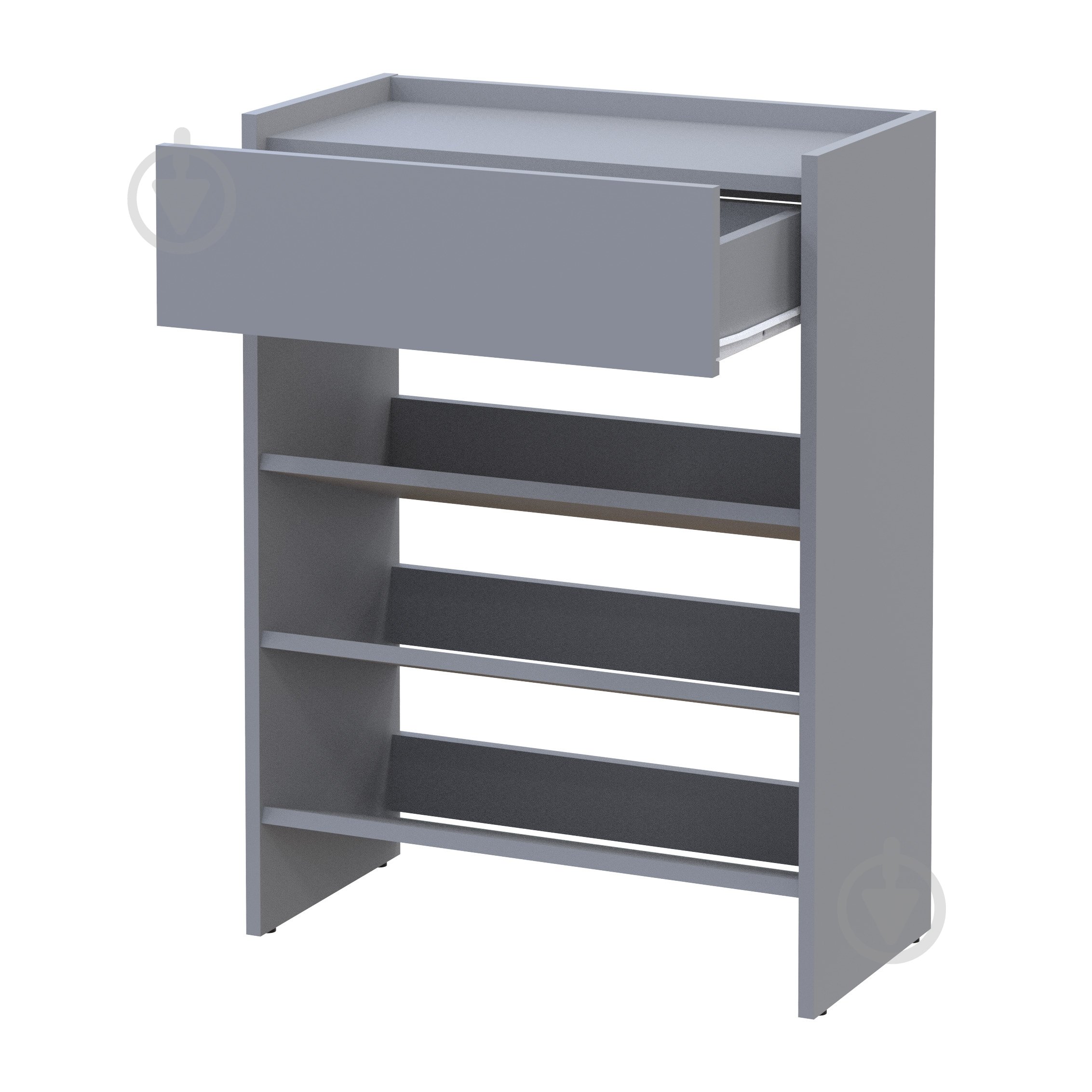 Полиця для взуття Doros S2 600x250x1130 мм сірий /сірий - фото 2