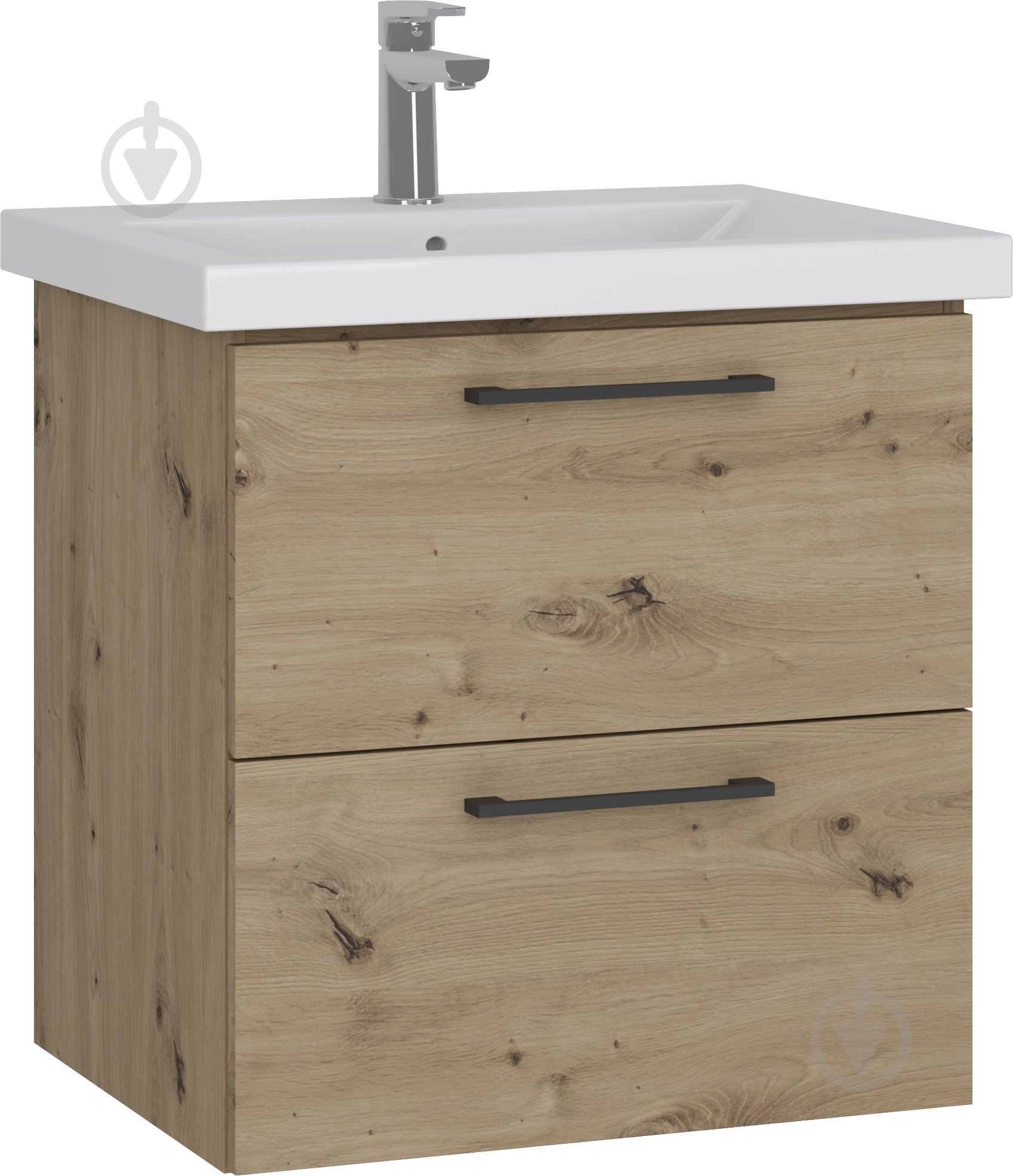 Тумба консольная Грейд Niks дуб артизан под умывальник Como 60 - фото 1