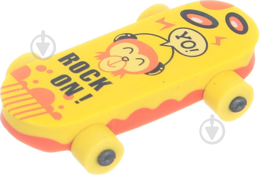 Ластик Скейт желтый - фото 1 Ластик Скейт желтый - фото 1