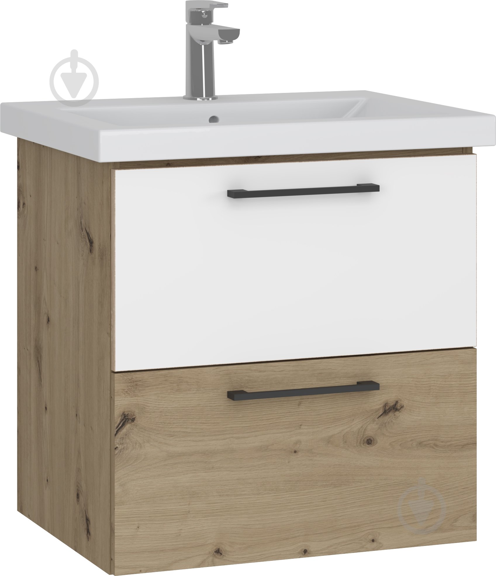 Тумба консольна Грейд Niks дуб артізан/німфея альба під умивальник Como 60 - фото 1 Тумба консольна Грейд Niks дуб артізан/німфея альба під умивальник Como 60 - фото 1