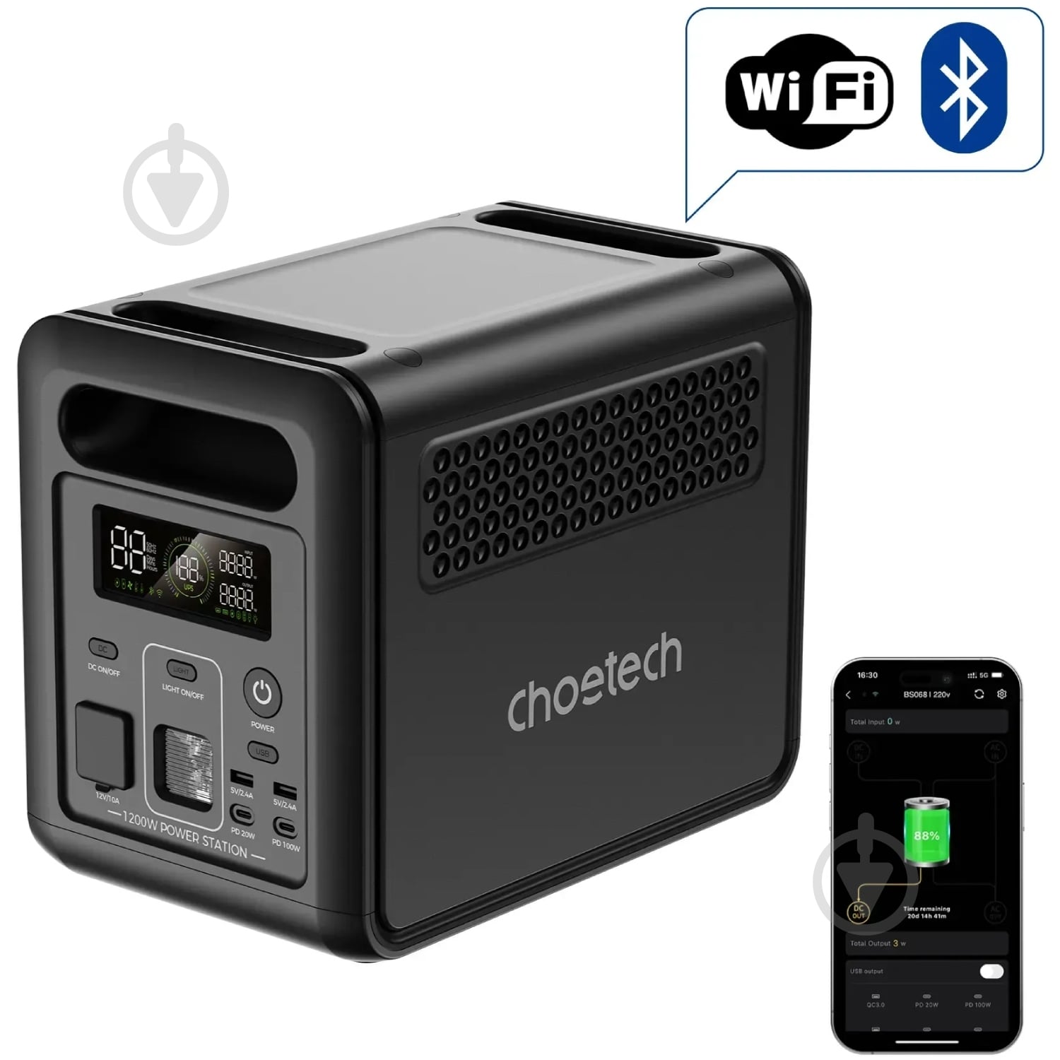Зарядная станция Choetech BS068 (1024 Вт·ч) - фото 5 Зарядная станция Choetech BS068 (1024 Вт·ч) - фото 5