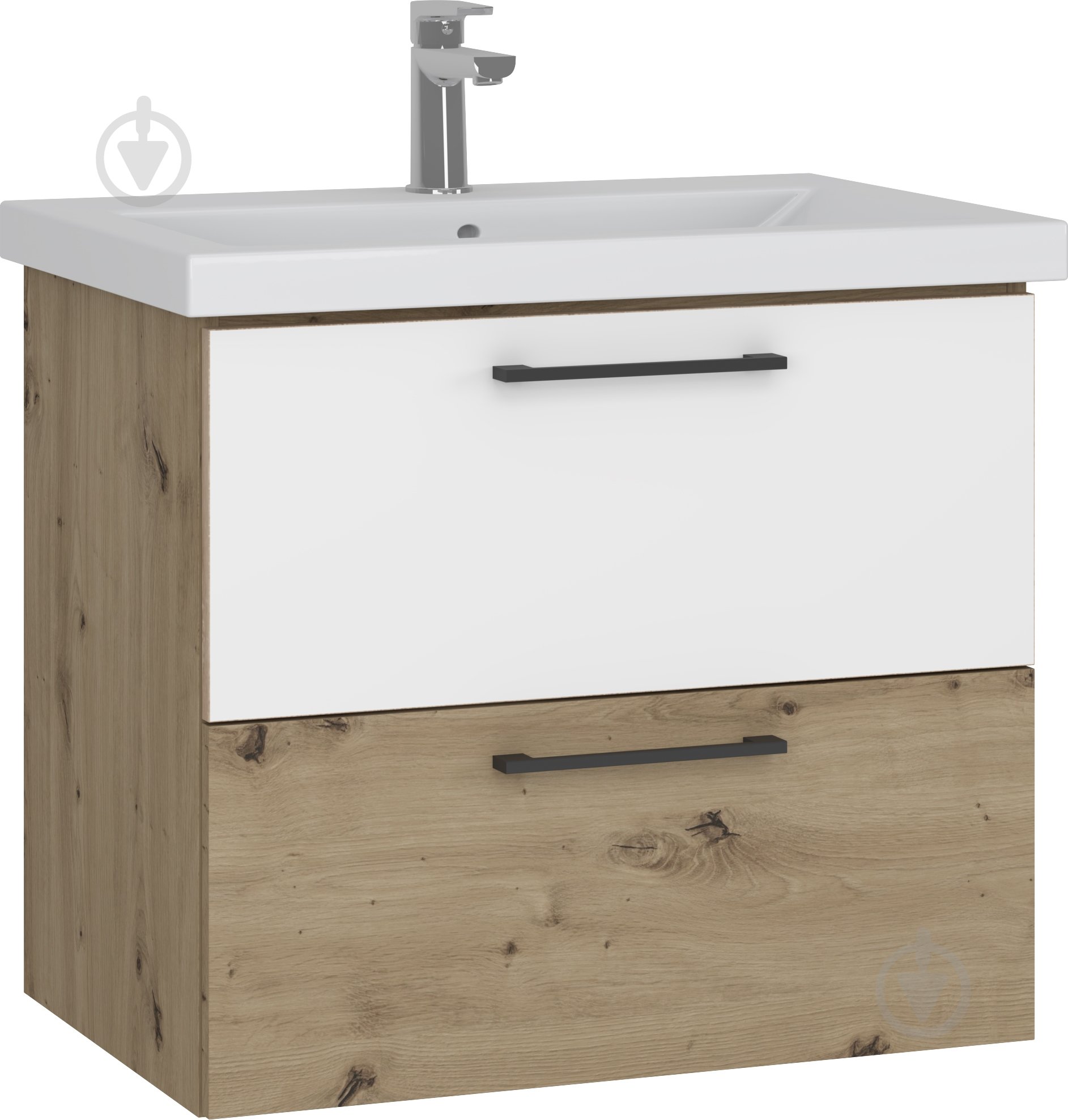 Тумба консольная Грейд Niks дуб артизан/нимфея альба под умывальник Como 70 - фото 1 Тумба консольная Грейд Niks дуб артизан/нимфея альба под умывальник Como 70 - фото 1