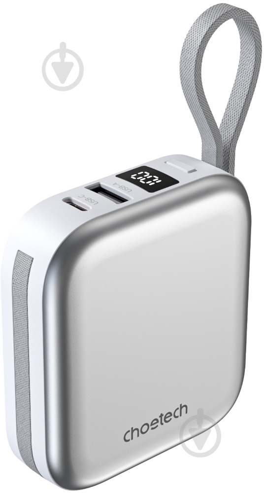 Повербанк Choetech 10000 mAh white (B697C-WHSL) - фото 2