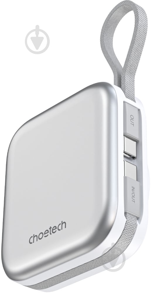 Повербанк Choetech 10000 mAh white (B697C-WHSL) - фото 3