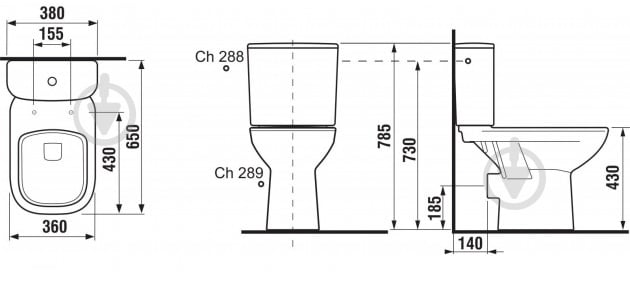 Унітаз Jika Deep H8266160002811 - фото 2