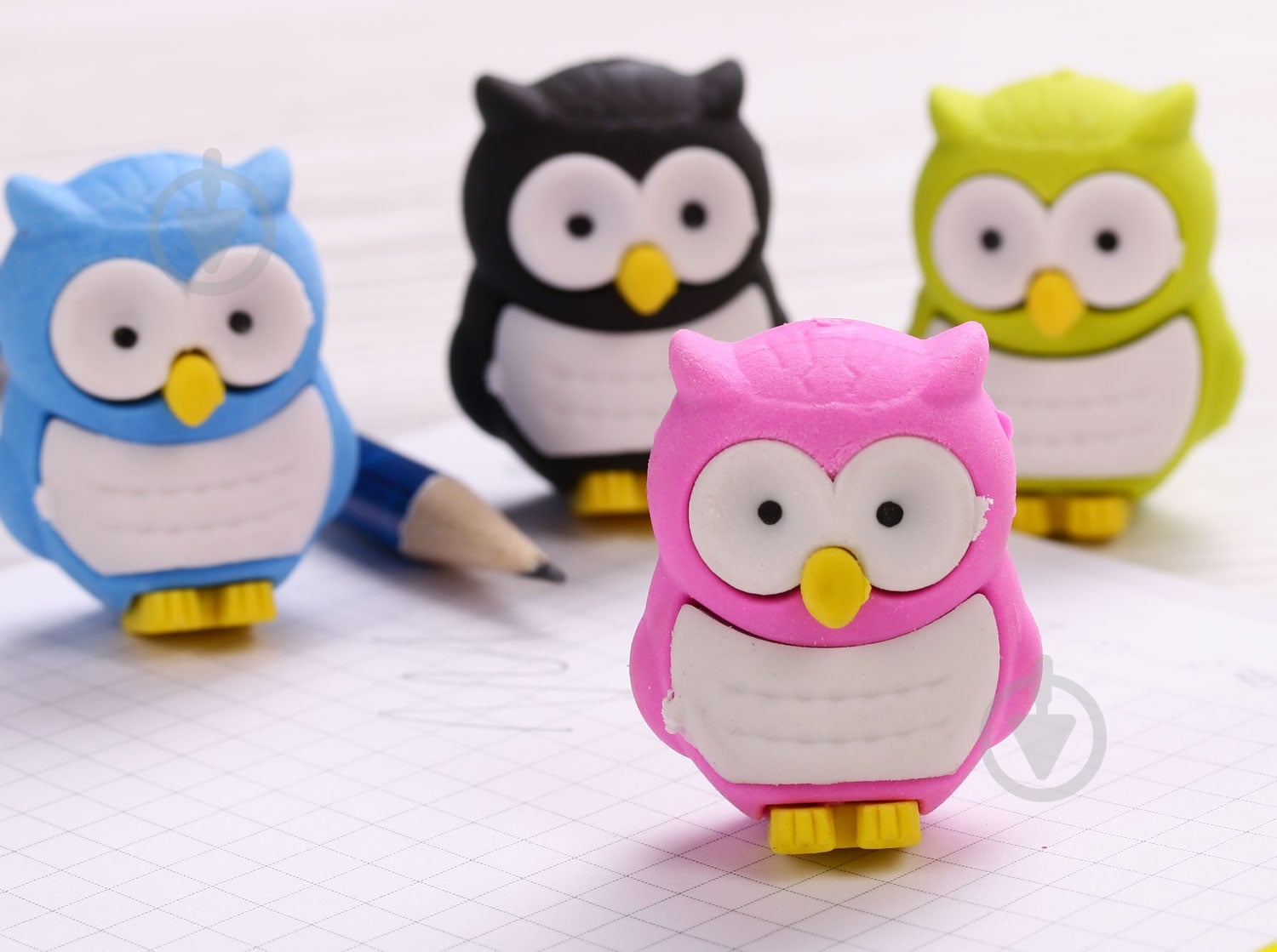 Гумка Сова блакитний - фото 2