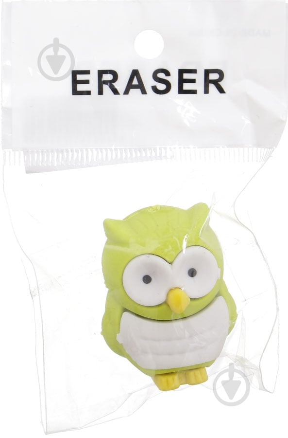 Гумка Сова салатовий - фото 4 Гумка Сова салатовий - фото 4