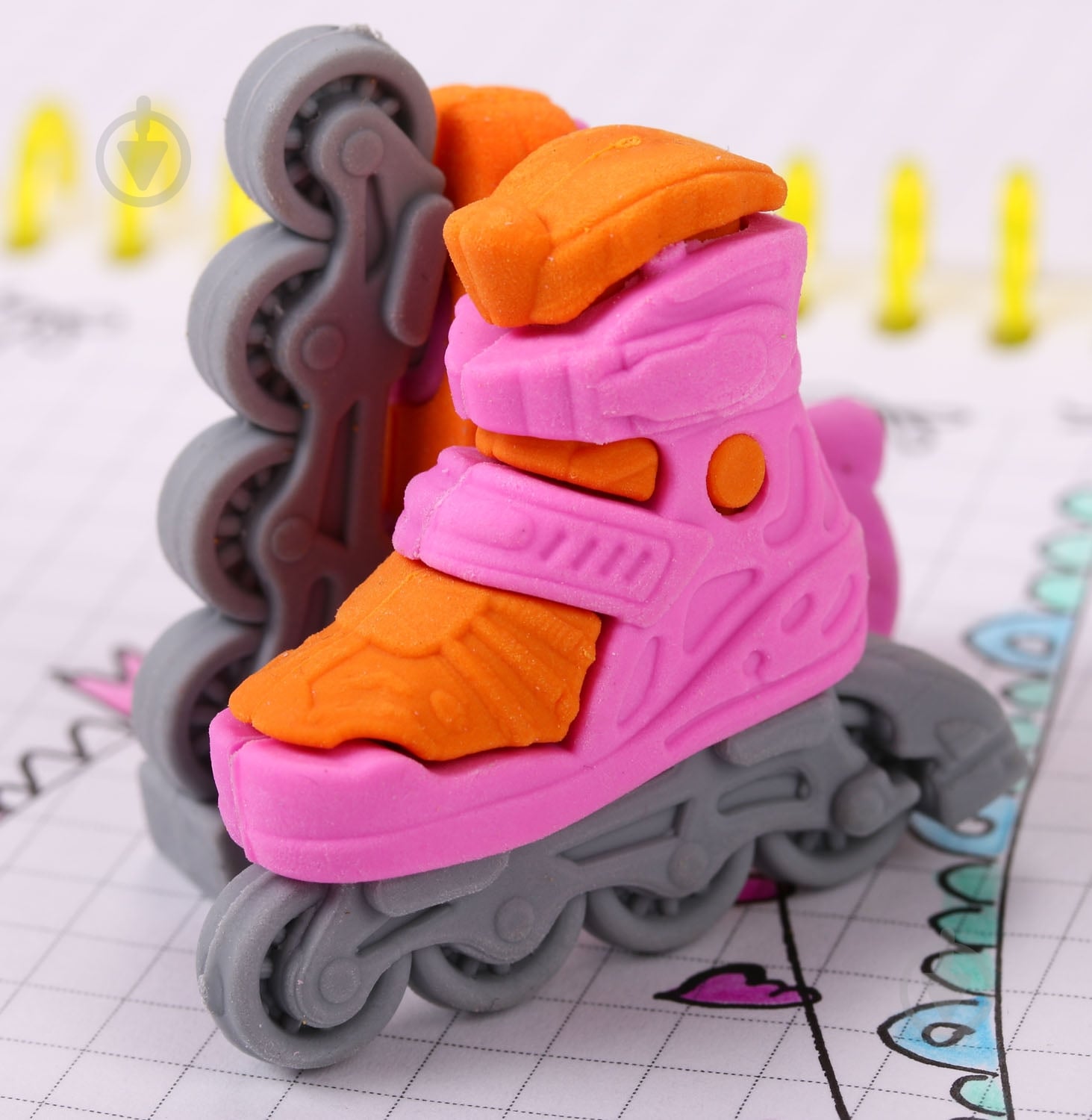 Ластик Ролики розовый - фото 4