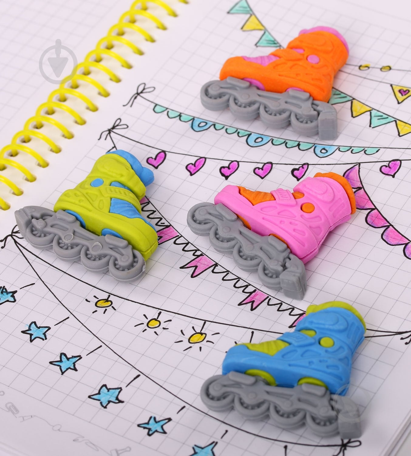 Ластик Ролики розовый - фото 3