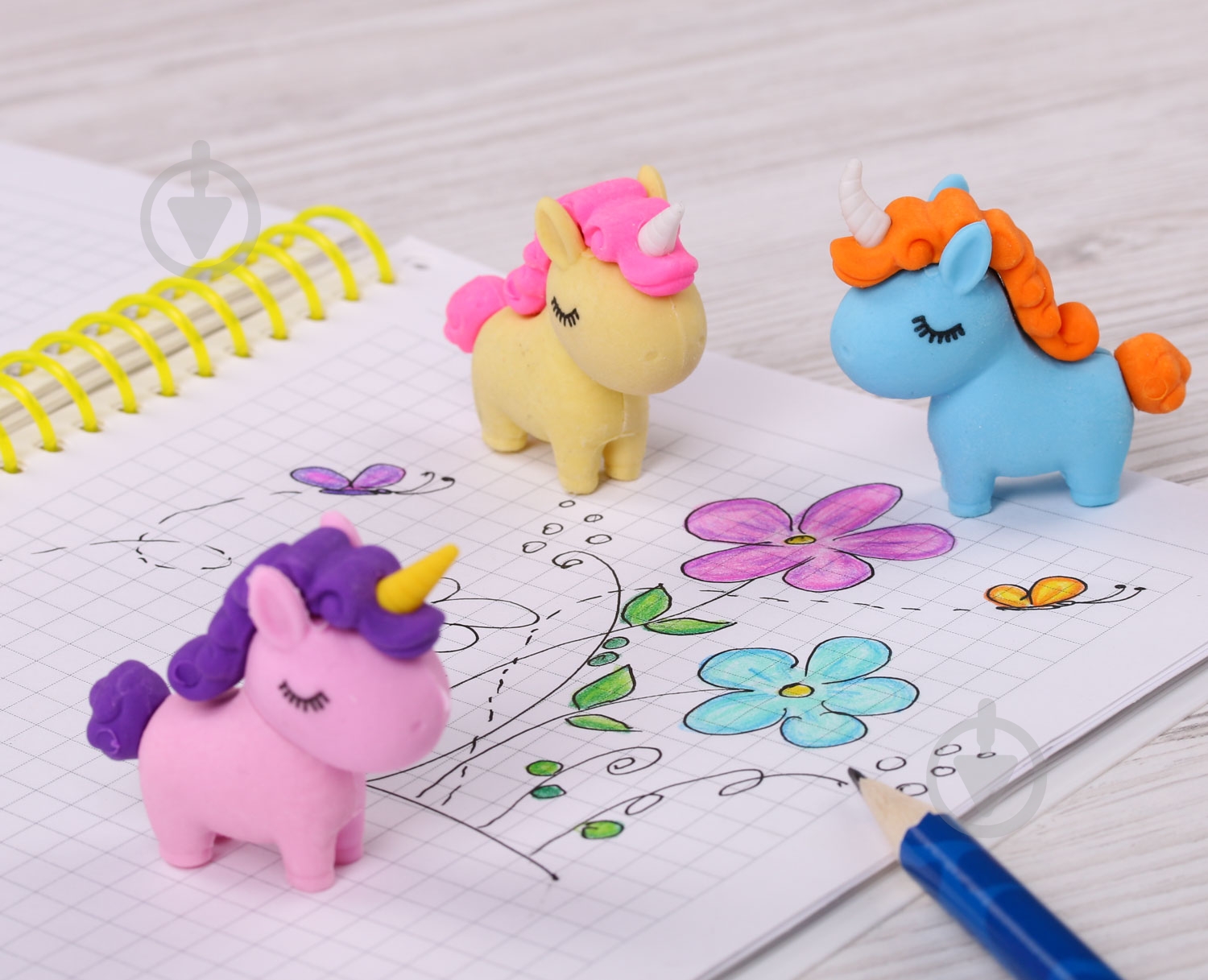 Гумка Єдиноріг фіолетовий - фото 3