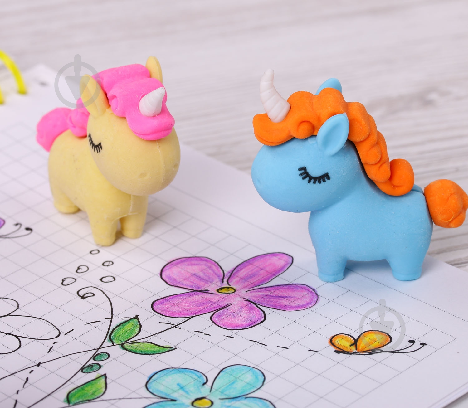 Ластик Единорог голубой - фото 3